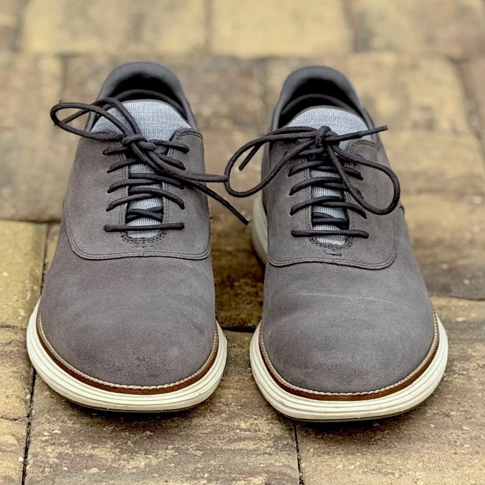 Cole Haan Original Grand 360 Oxford Men's Size 11.5M C32066 Suede Gray Lace Up